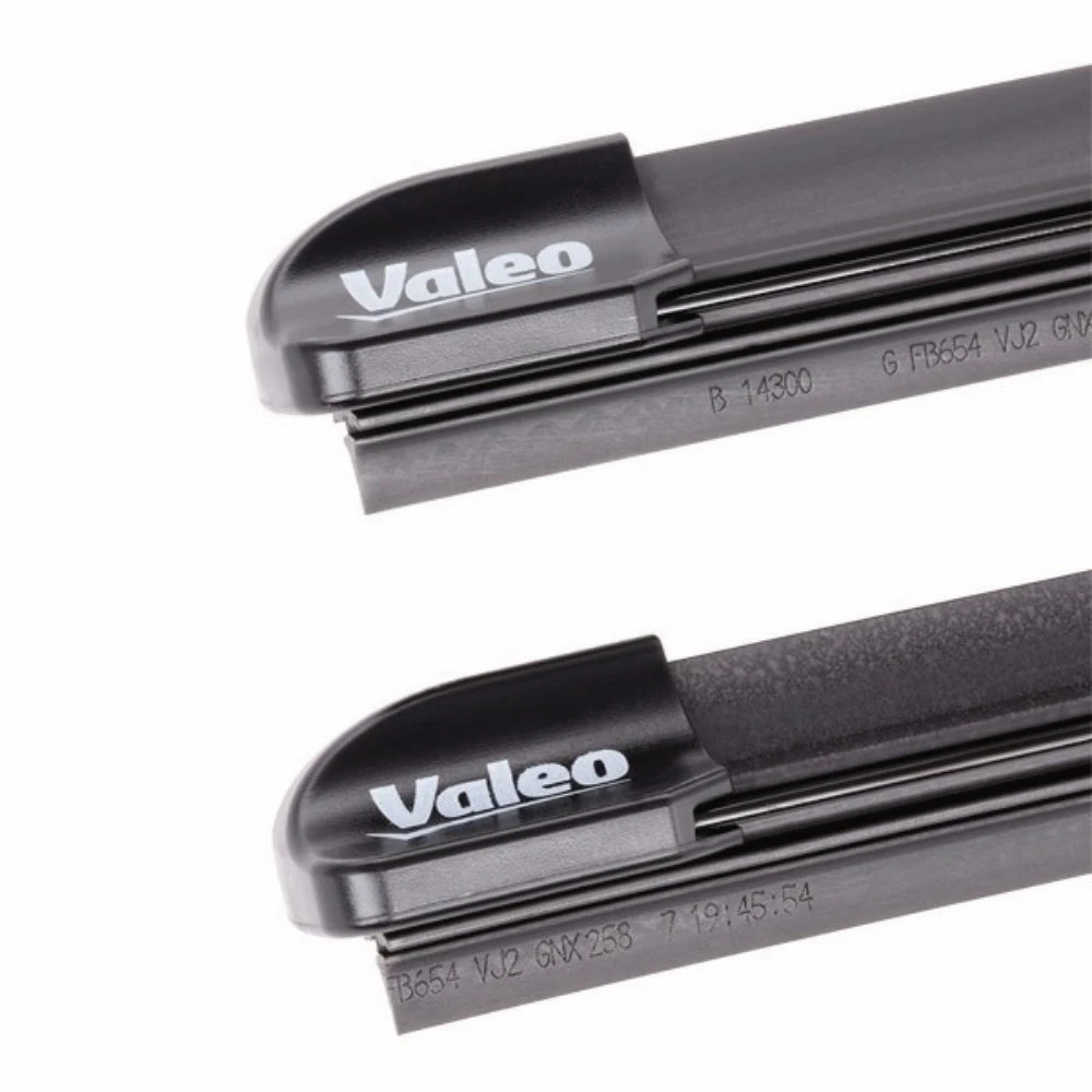 Vorne Scheibenwischer Valeo Silencio Flat für Kia Ceed 1 ED Schrägheck 11.2006-08.2009 mit Knopfadapter