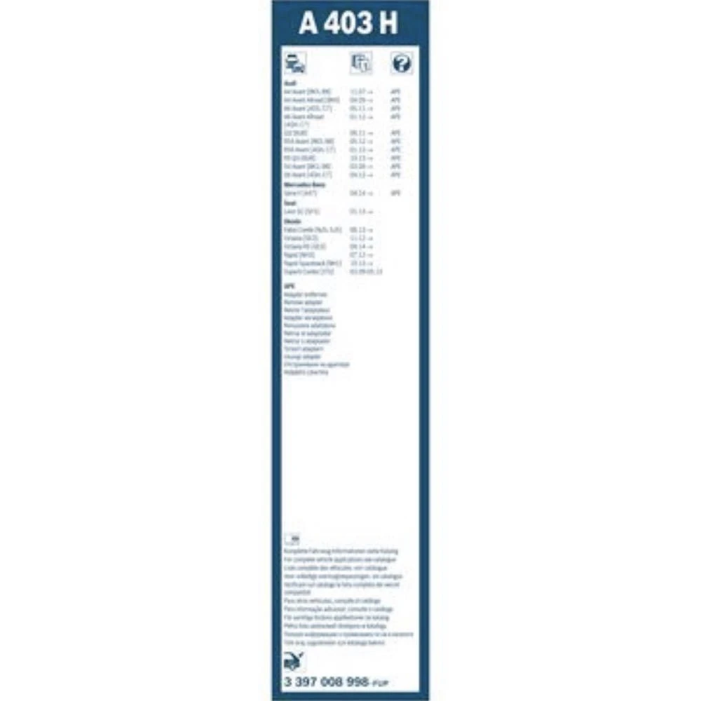 Hinten Scheibenwischer BOSCH Rear für Skoda Superb 2 Kombi