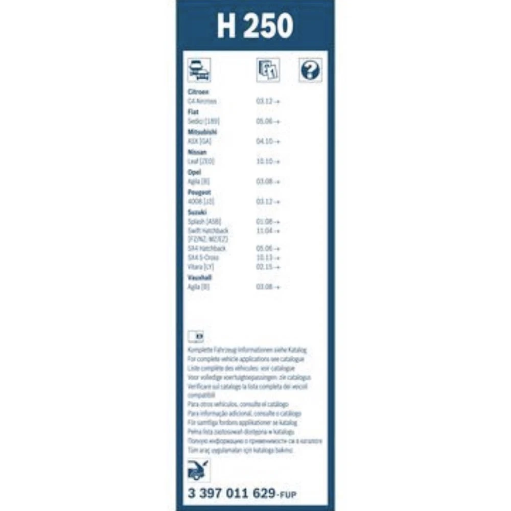 Hinten Scheibenwischer BOSCH Rear für Mazda CX-50 SUV