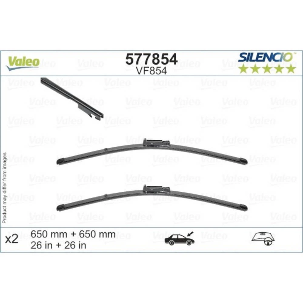 Vorne Scheibenwischer Valeo Silencio Flat für SEAT Altea XL MPV 5P5 5P8