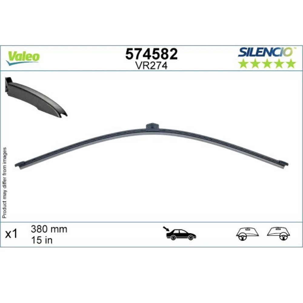 Hinten Scheibenwischer Valeo Silencio Rear für Audi A1 Dreitürer Schrägheck