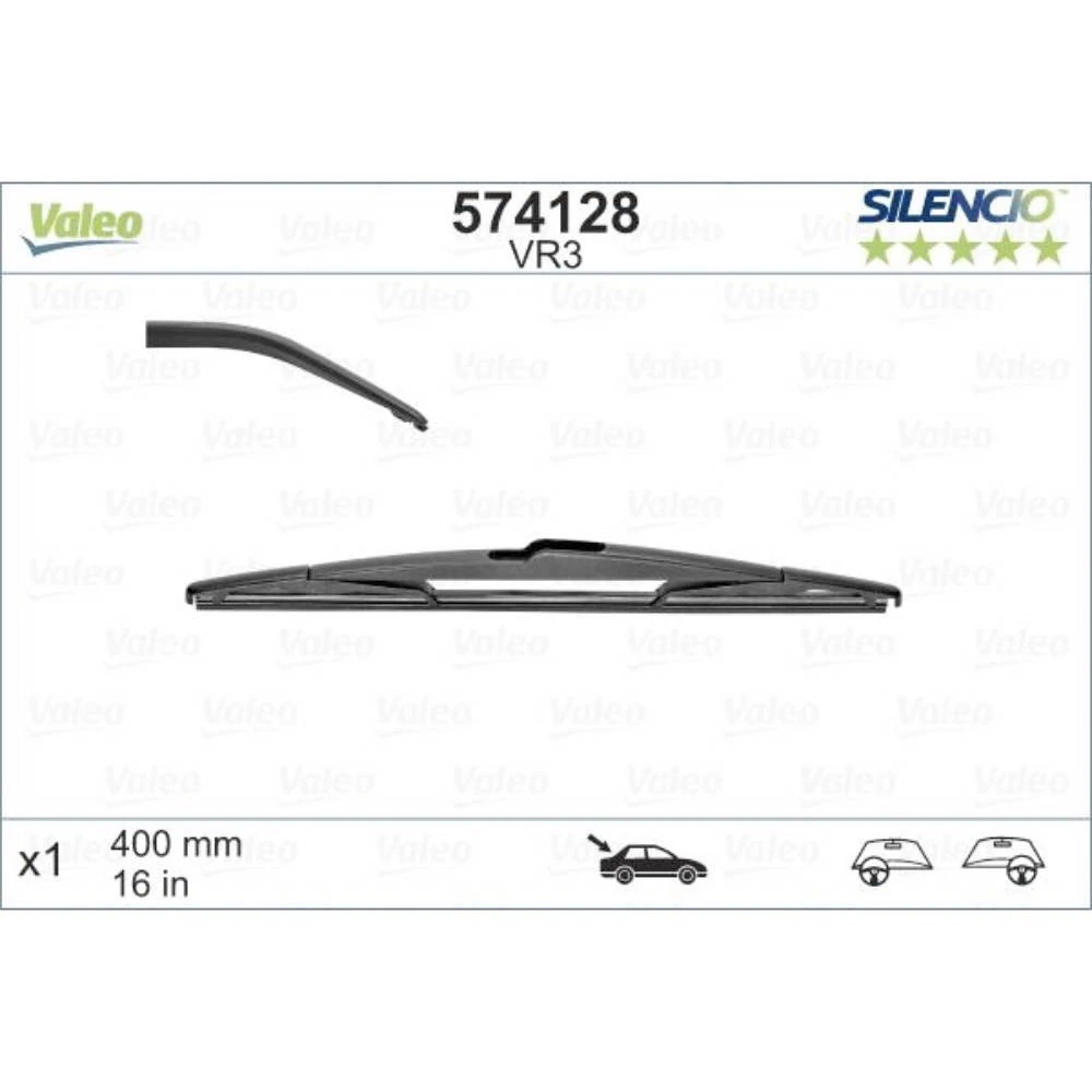 Hinten Scheibenwischer Valeo Silencio Rear für Citroen Xsara Picasso N68 Minivan 10.2005-09.2010 Seitenadapter