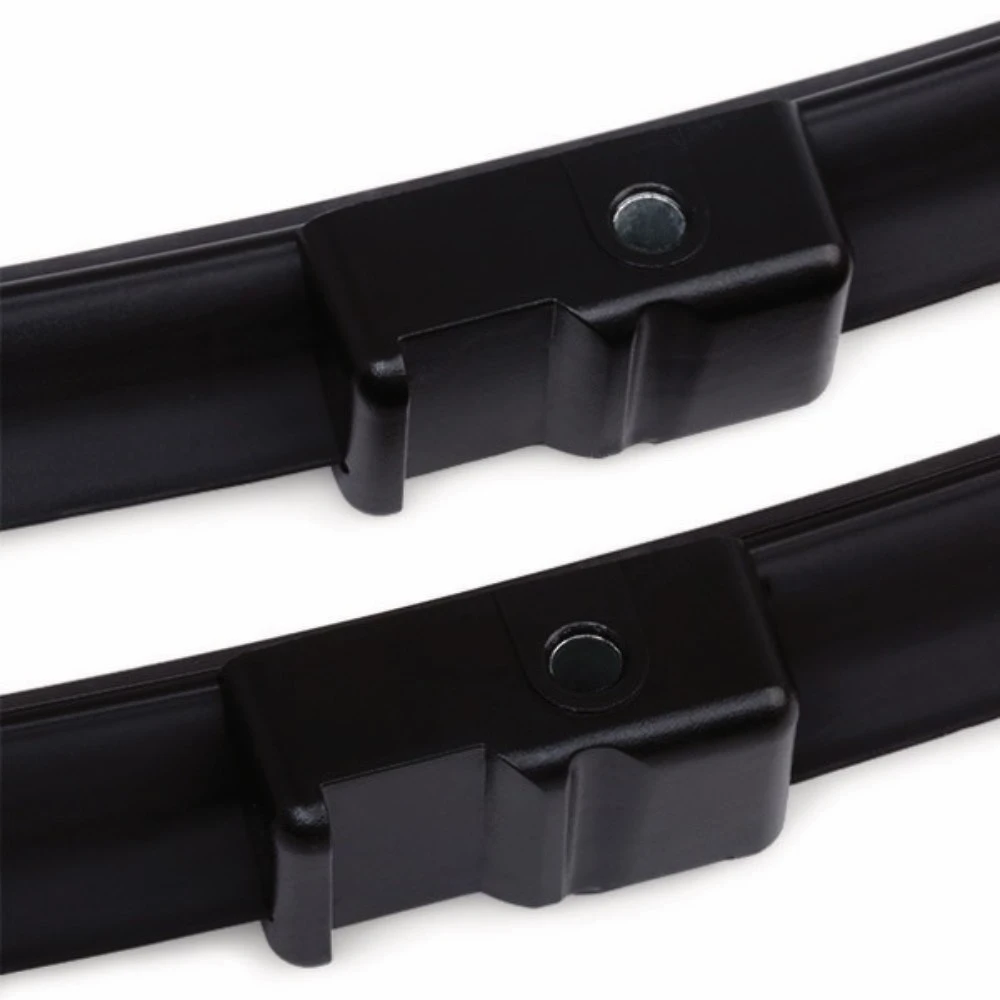 Vorne Scheibenwischer Oximo Silicone OEM für VW Caddy III 3 Van 02.2004-10.2006 hinten 1 Tur | Seitenadapter | Kunststoff Hinten-Wischer