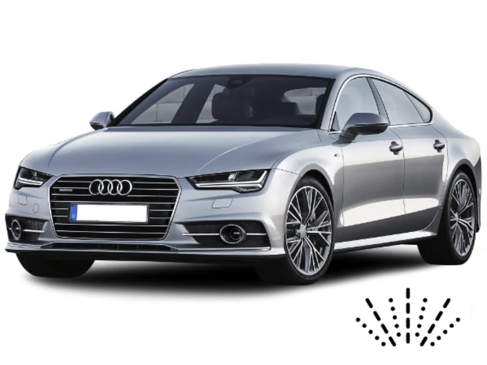 Audi A7 Sportback C8 Sportback mit Dusen am Wischerblatt Scheibenwischer