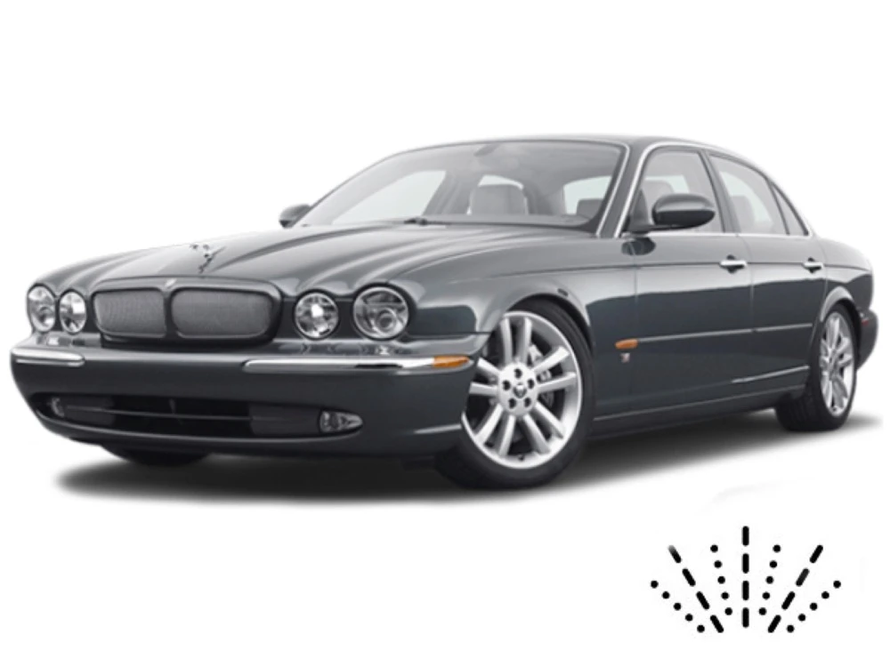 Jaguar XJ X350 Limousine mit Dusen am Wischerblatt Scheibenwischer