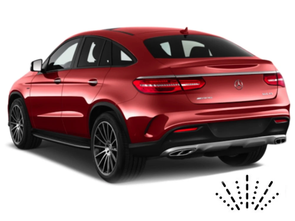 Mercedes GLE-Klasse 2015-2018 C292 SUV Coupe mit Dusen am Wischerblatt Scheibenwischer