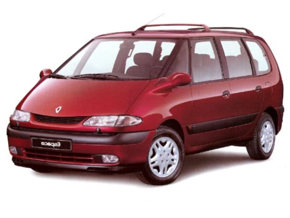 Renault Espace 3 MPV mit Dusen am Wischerblatt Scheibenwischer