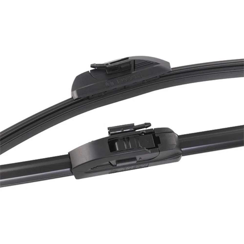 Vorne Scheibenwischer BOSCH AeroTwin für Peugeot 807 Minivan 08.2005-12.2013 mit Dusen am Wischerblatt