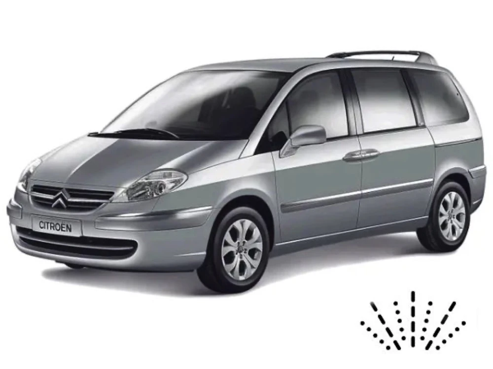 Scheibenwischer für den Citroen C8 V3 Minivan 06.2002-07.2005 mit Dusen am Wischerblatt